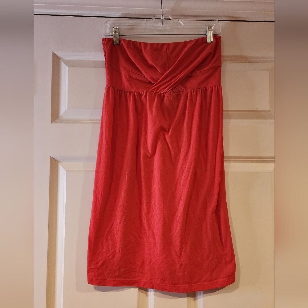 Merona stretchy pink strapless mini dress M